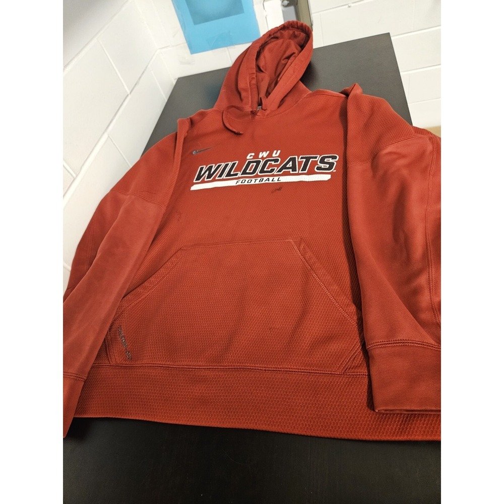 Nike WILDCATS‎ Sweatshirt Mens Large Maroon Hoodie Therma-Fit Football Y2K